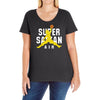 Super Saiyan Air Ladies Curvy T-Shirt