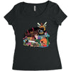 drawing some insects Women's Triblend Scoop T-shirt