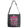 All Women Are Created Equal But Only The Best Are Born In April Adjustable Strap Totes