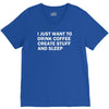 i just want to drink coffee, create stuff and sleep V-Neck Tee