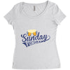 Sunday Funday Women's Triblend Scoop T-shirt