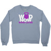 wod now wine later Crewneck Sweatshirt