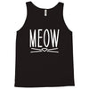 meow cute cat face Tank Top