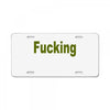 fucking License Plate