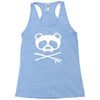 panda vampire skull Racerback Tank