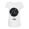 Virgo Zodiac Sign Minimal Design Maternity Scoop Neck T-shirt