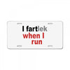 funny i fartlek License Plate