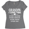 I Love You Grandpa Women's Triblend Scoop T-shirt