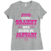 The Best Grammy Was Born In January Ladies Fitted T-Shirt