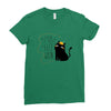 Halloween Cat Ladies Fitted T-Shirt