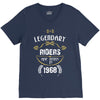 legendary riders are born in 1968 V-Neck Tee