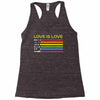 lightsaber rainbow Racerback Tank