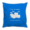 i'm a drummer please shout Throw Pillow