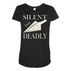 silent but deadly blow Maternity Scoop Neck T-shirt