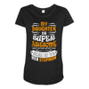 My Daughter Is Super Awesome Her Stepmom Maternity Scoop Neck T-shirt