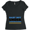 Baby Boy Under Construction Women's Triblend Scoop T-shirt