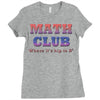 math club hippie hipster Ladies Fitted T-Shirt