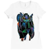 polygonal owl Ladies Fitted T-Shirt