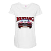 mustang, ideal gift or birthday present Maternity Scoop Neck T-shirt