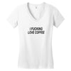 i love coffee Women's V-Neck T-Shirt