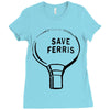 save ferrıs Ladies Fitted T-Shirt