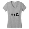 c Women's V-Neck T-Shirt