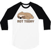 Sloth Says Not Today 3/4 Sleeve Shirt