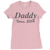 personalised daddy (2) Ladies Fitted T-Shirt