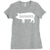 pig sausages funny Ladies Fitted T-Shirt