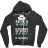 nurse nana Zipper Hoodie