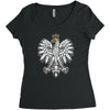 polish eagle Women's Triblend Scoop T-shirt