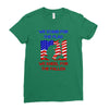 we stand for the flag Ladies Fitted T-Shirt