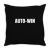 auto win Throw Pillow