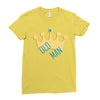 old man Ladies Fitted T-Shirt