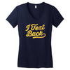i text back Women's V-Neck T-Shirt