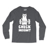 gym cat workout Long Sleeve Shirts