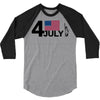 july 4 independence day 3/4 Sleeve Shirt