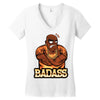 badass Women's V-Neck T-Shirt