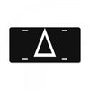 prism a triangle design graphic baseball jersey License Plate