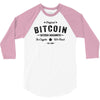 Bitcoin Satoshi Nakamoto In Crypto We Trust 3/4 Sleeve Shirt