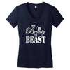 This Beauty is a Beast Women's V-Neck T-Shirt