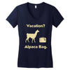 vacation, alpaca bag Women's V-Neck T-Shirt