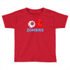 i heart zombies scary eye bloody heart halloween Toddler T-shirt