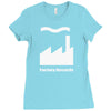 factory records Ladies Fitted T-Shirt