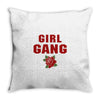 Girl Gang Throw Pillow