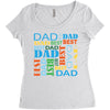 best dad Women's Triblend Scoop T-shirt