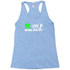 zombie never give up fun Racerback Tank