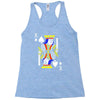 party king design funny humor cool graph baseball Racerback Tank
