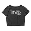 you can do this coffee Crop Top