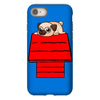 snoopy parody pug w iPhone 8 Case
